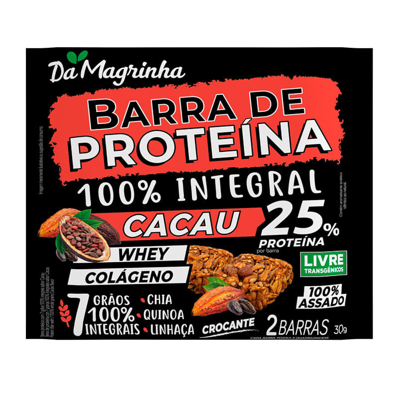 Barra Protein Integral Amendoim Da Magrinha 2x30g