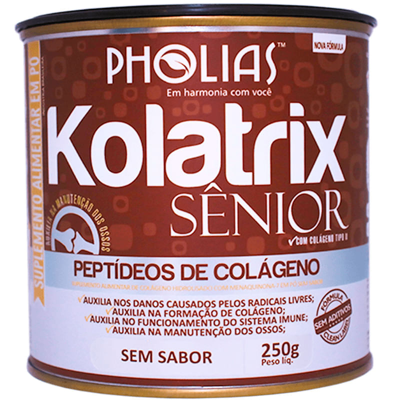 Kolatrix Sênior Sem Sabor 250g - Pholias