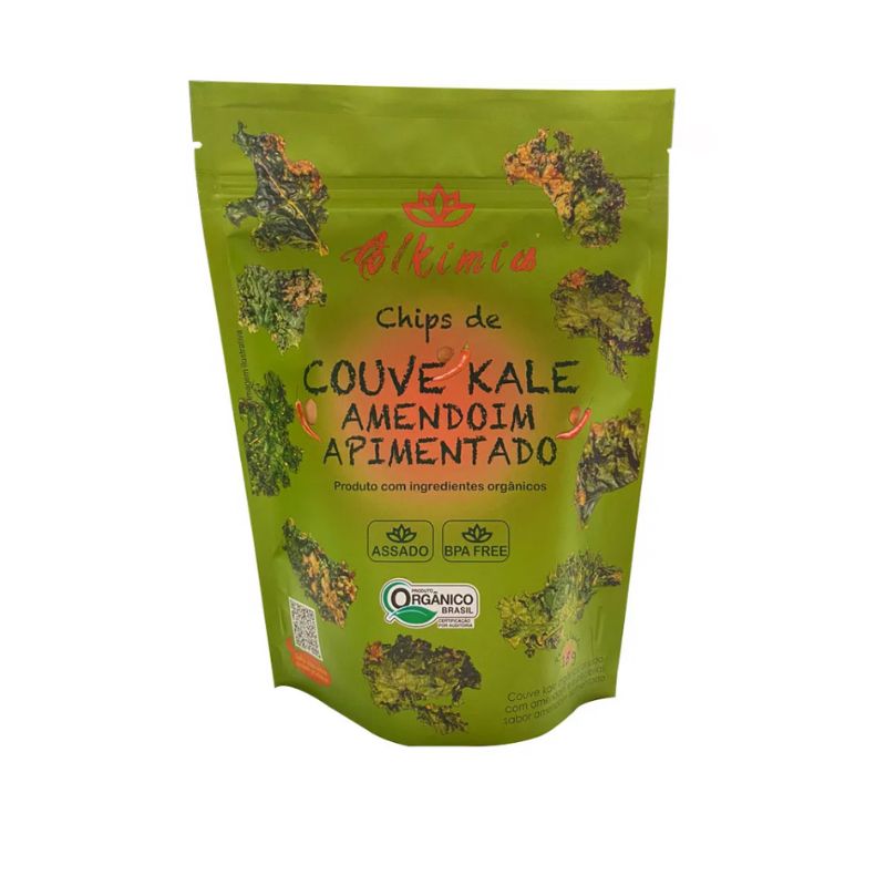 Chips de Couve Kale Amendoim apimentado Alkimia 15g