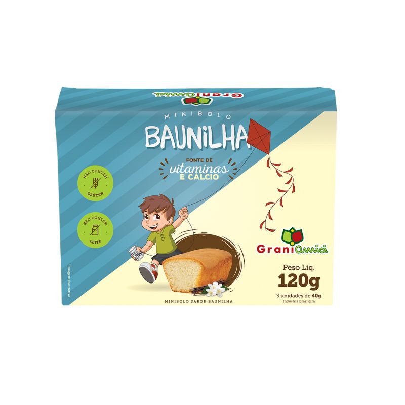 Mini Bolo de Baunilha Grani Amici 120g