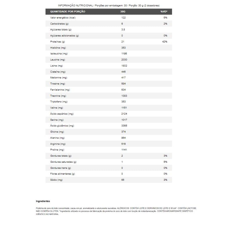 Im Whey 100% Pure Chocolate Integralmedica 900g