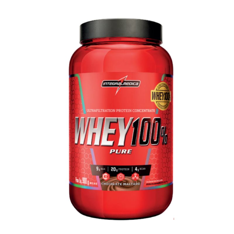 Whey 100% Pure Chocolate Maltado Integralmedica 900g