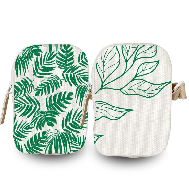 Shoulder Bag Estampas Folhagens Mundo Verde