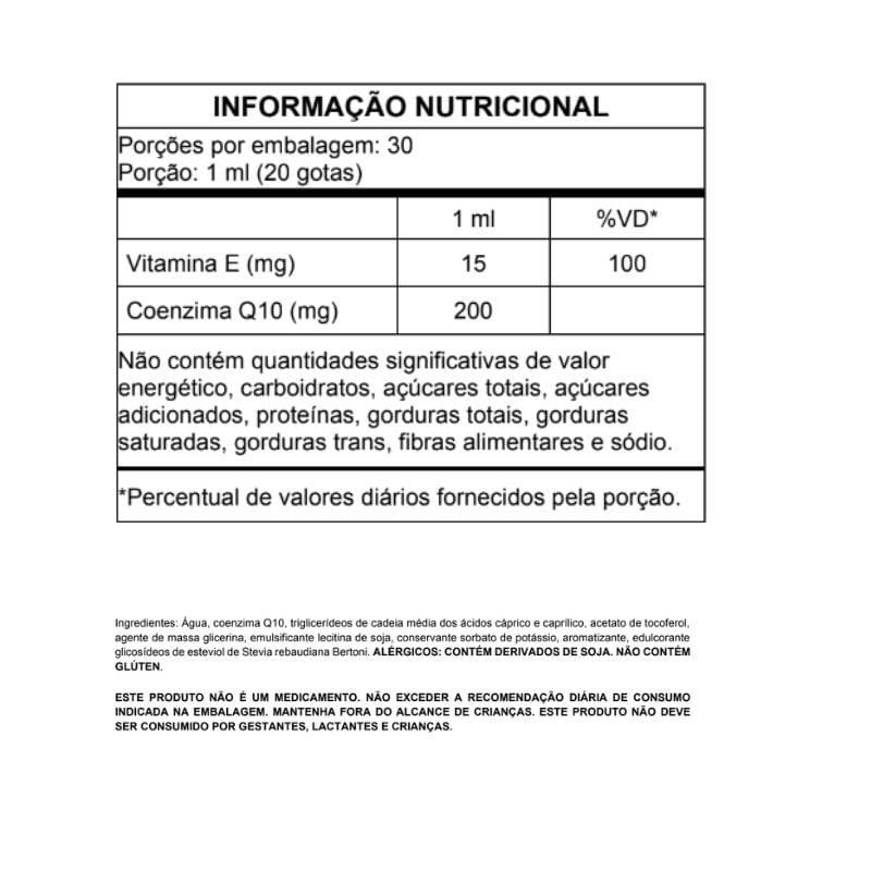 Coenzima Q10 Cromo Bem Estar 30ml