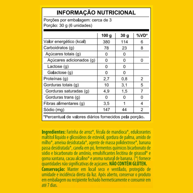 Cookie de Banana com Canela Mundo Verde 100g