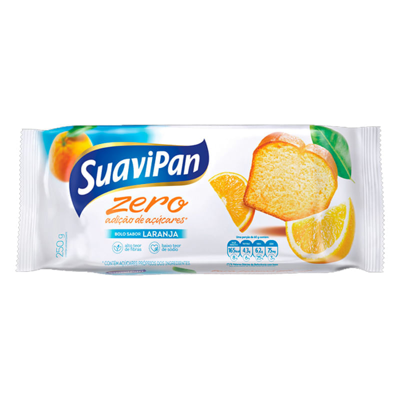 Bolo de Laranja sem Açúcar 250g - Suavipan