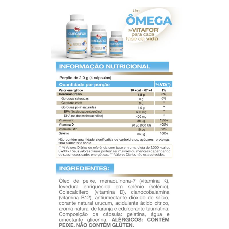 Ômegafor Family Vitafor 500mg 360caps