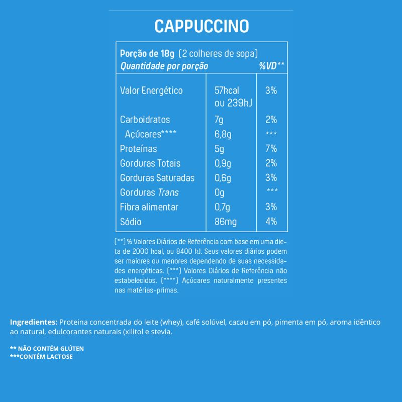 Cappuccino Proteico Tradicional Mais Mu 18g