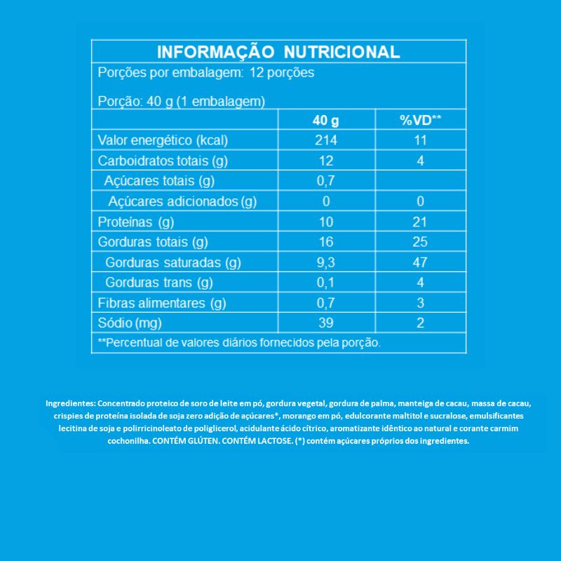 Crush Bar Morango Mais Mu 40g