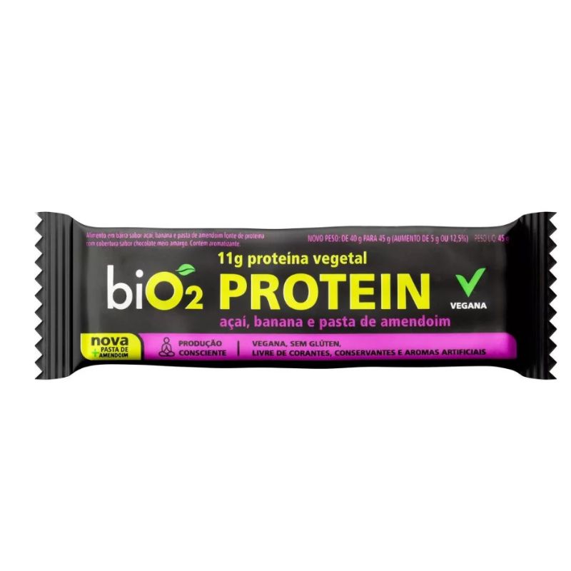 Barra de Proteína Açaí e Banana 40g - biO2