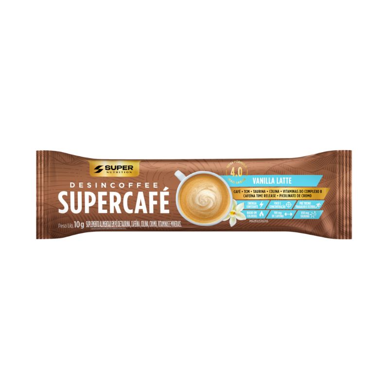 Stick Supercafé  Vanilla Latte  Super Nutrition 10g