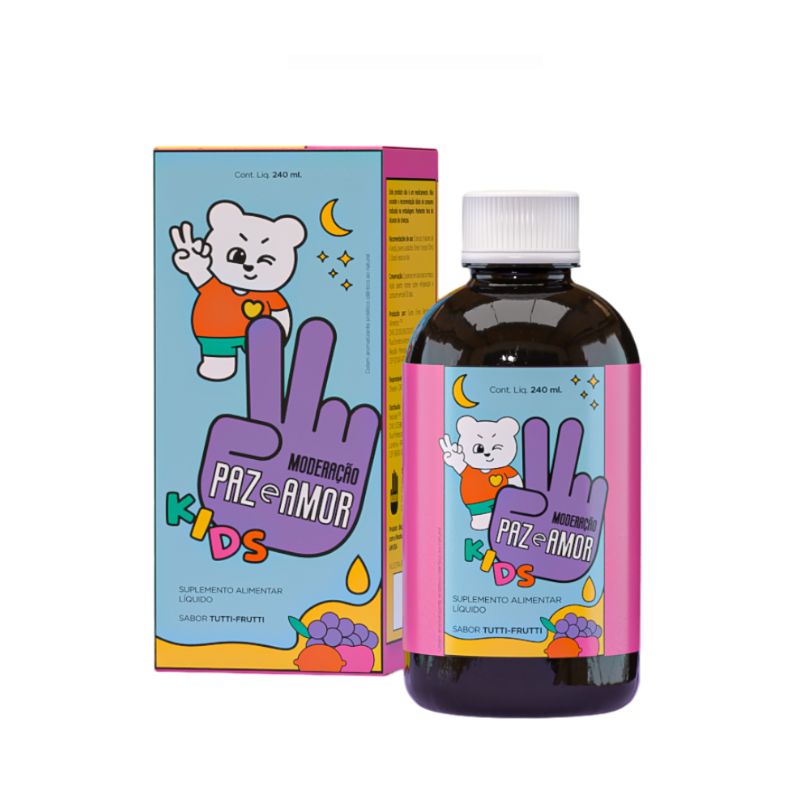 Paz e Amor Kids Tutti Frutti Moderação 240ml