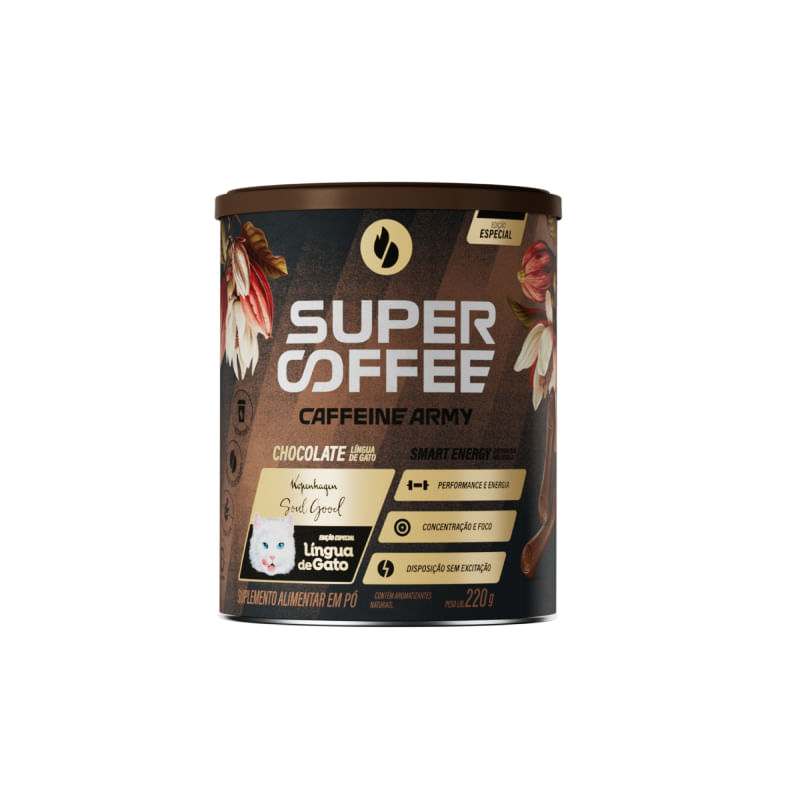 Supercoffee 3.0 Língua de Gato Caffeine Army 220g