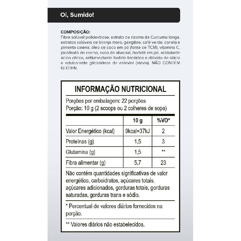 Oi Sumido! Abacaxi com Hortelã Moderação 225g