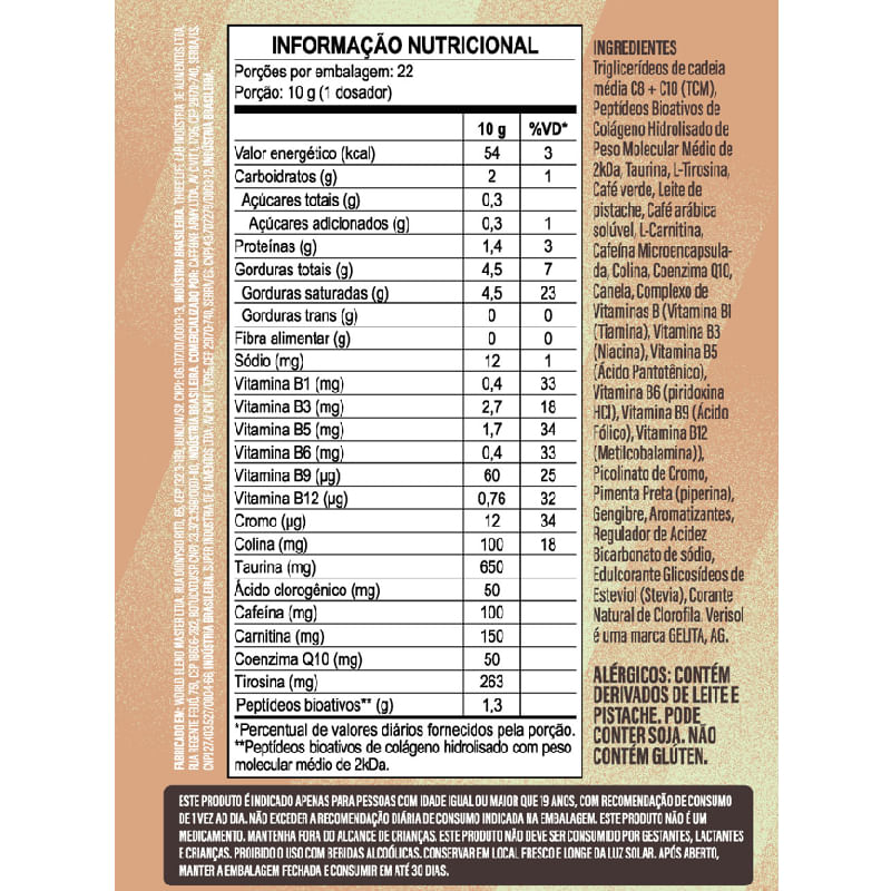 Supercoffee 3.0 Pistache Caffeine Army 220g