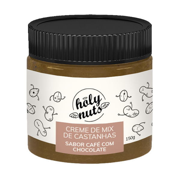 Creme de mix de castanhas cafe 150g - Holy Nuts