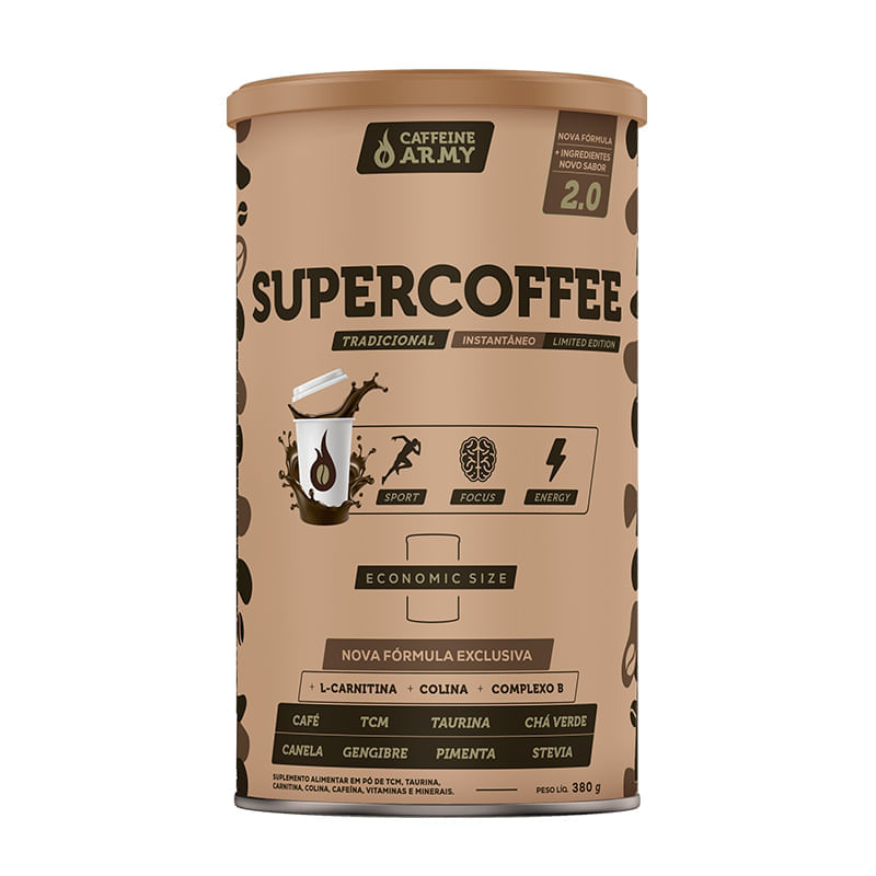 Supercoffee 2.0 Tradicional Economic Caffeíne Army 380g