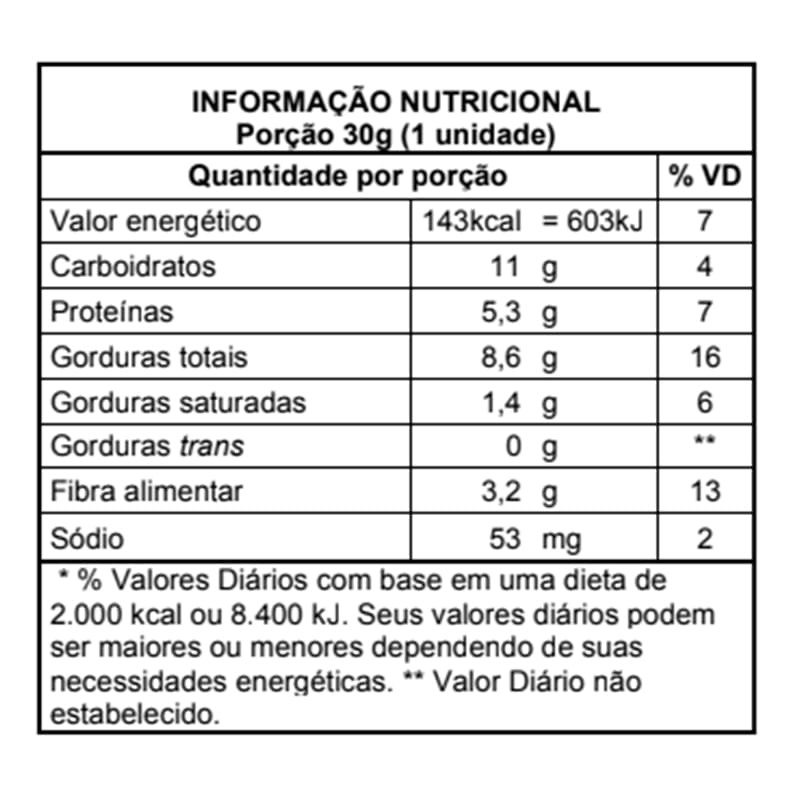 Barra de Nuts  Nozes  Canela 30g - &Joy
