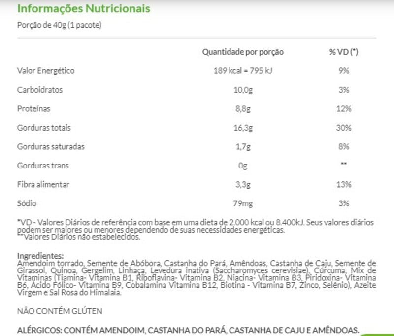 Snack Mix 40g - Eat Clean