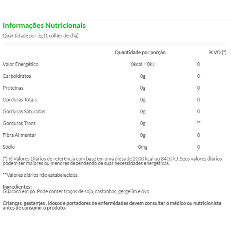 Guaraná Pó 100g - Mãe Terra