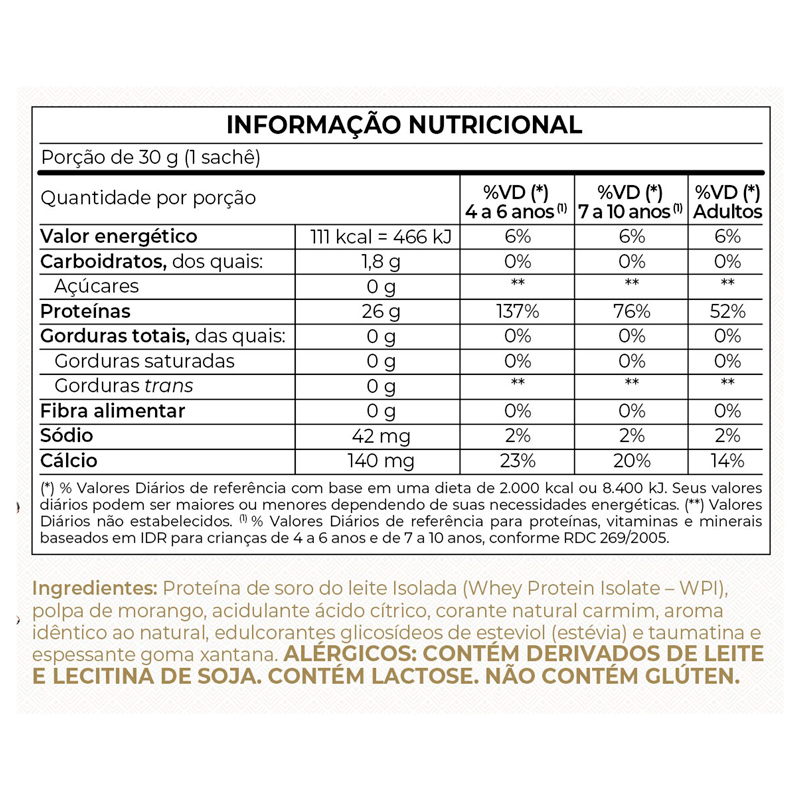 Isofort Frutas Vermelhas Vitafor 15x30g