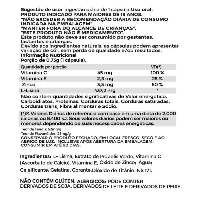 Validade - Própolis Verde Mundo Verde Aloha- 30 cápsulas