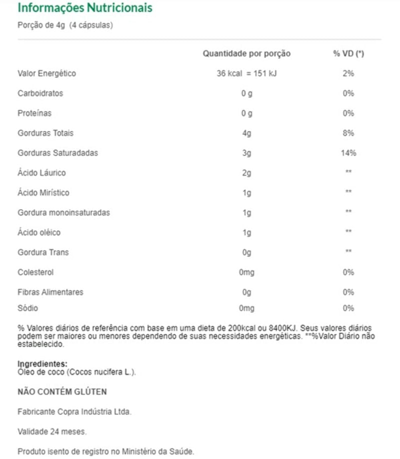 Óleo de Coco Extravirgem 60caps Mundo Verde Seleção