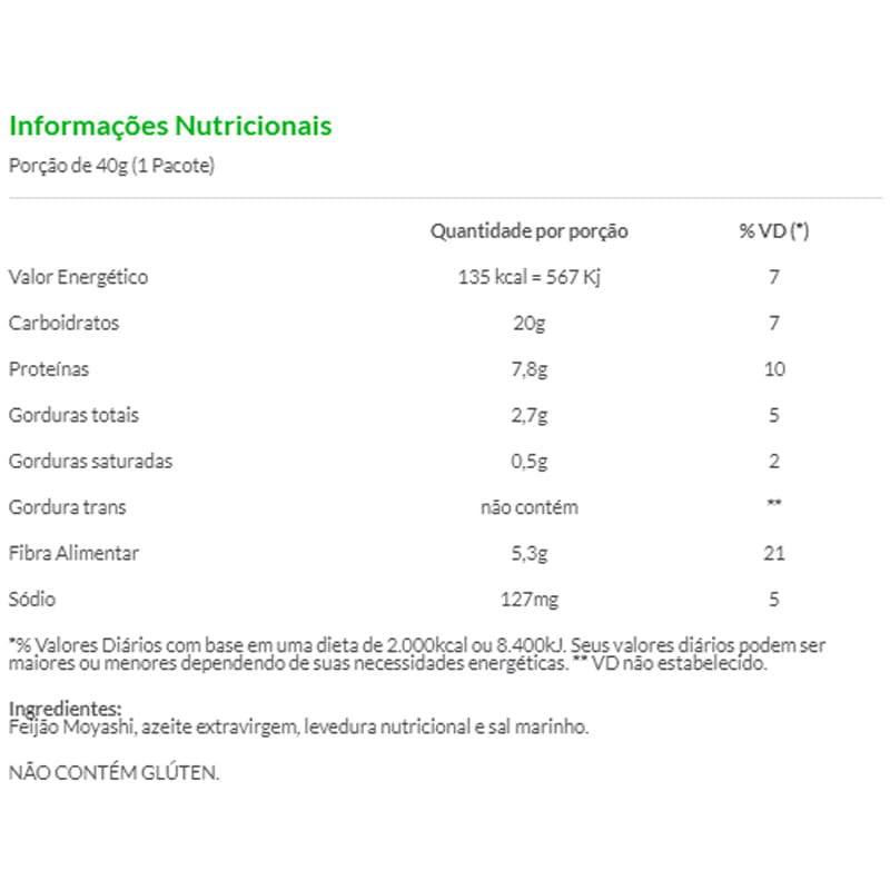 Snack de Feijão Moyashi sabor Sal Marinho 40g - Flow Foods