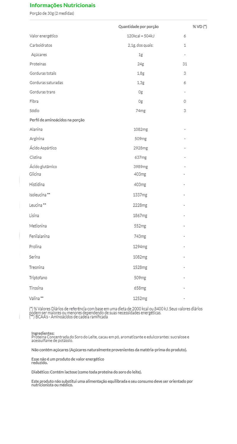 100% Pure Whey Chocolate 2000g - Probiótica