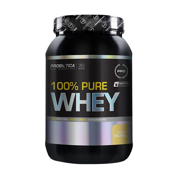 100% Pure Whey Baunilha 900g - Probiótica