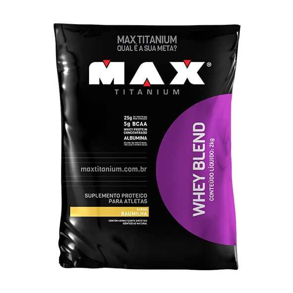 Whey Blend Baunilha 2000g - Max Titanium