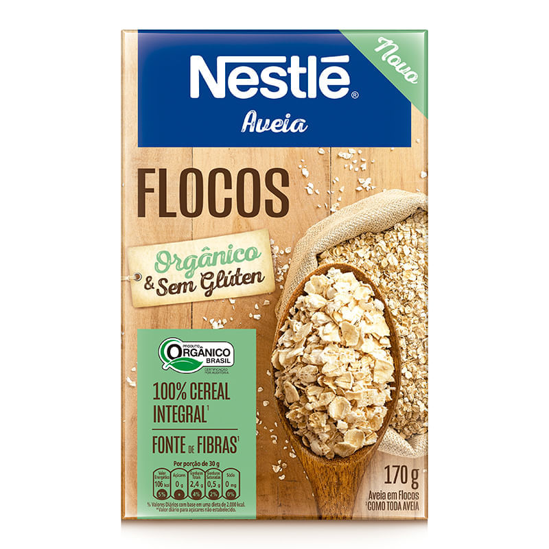 Aveia flocos orgânico 170g - Nestlé