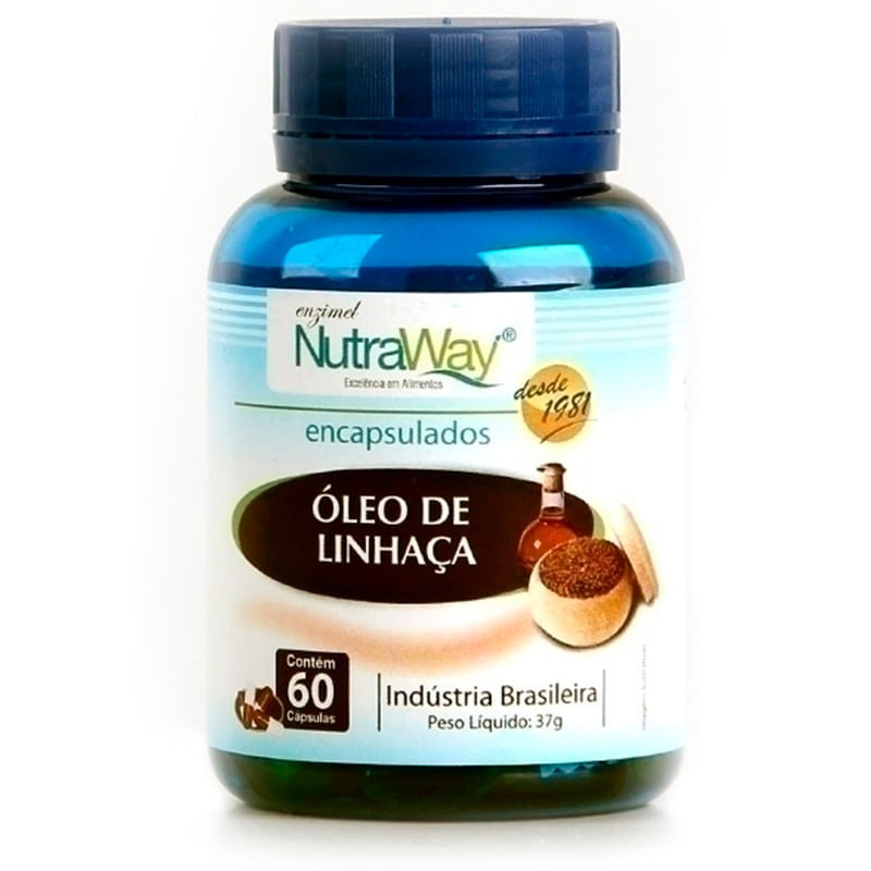 Óleo de Linhaça 500mg 60caps - Nutraway