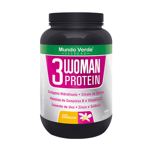 3Woman Protein Baunilha 900g - MV Seleção