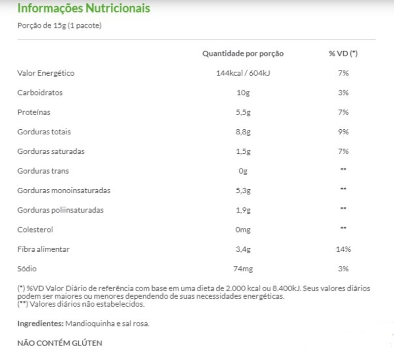 Snack Liofilizado Mandioquinha 15g - Enjoy