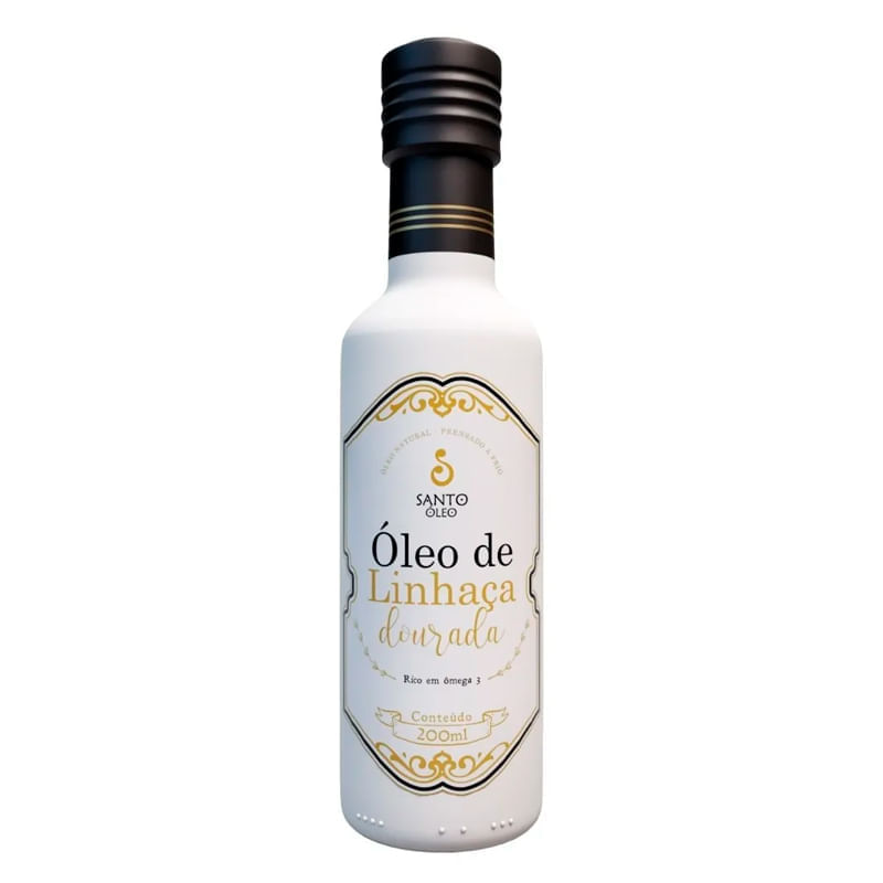 Óleo de Linhaça Dourada 200ml - Santo Óleo
