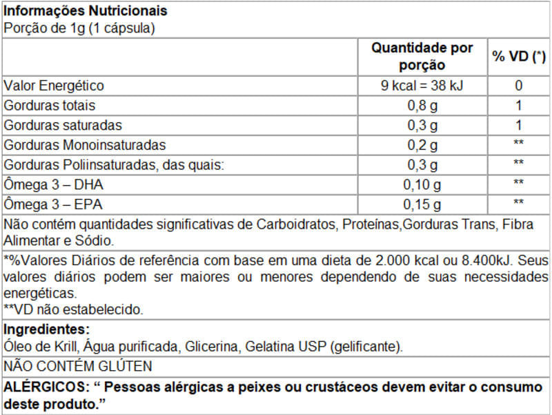 Krilla Friend Of Sea Omega3 Pholias 500mg com 60 cápsulas