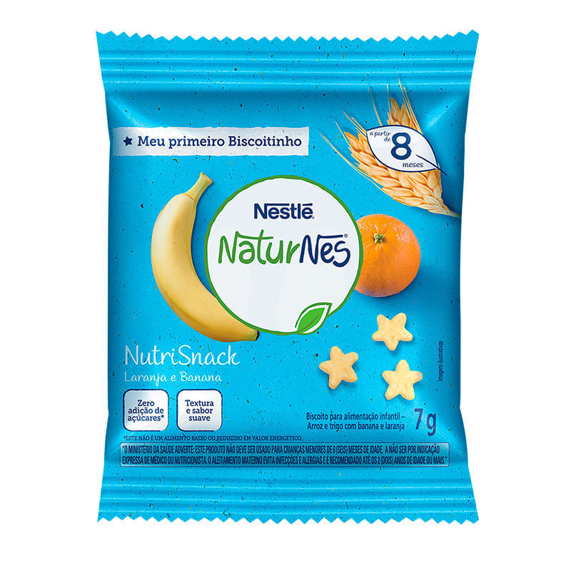 Nutrisnack Banana e Laranja 7g - Nestlé