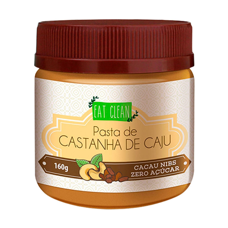 Pasta de Castanha de Caju Cacau Nibs 160g - Eat Clean