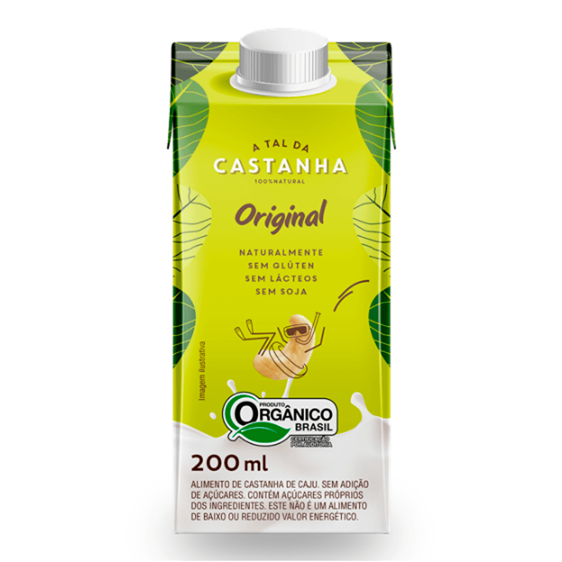 Bebida de Castanha de Caju Original A Tal da Castanha 200ml