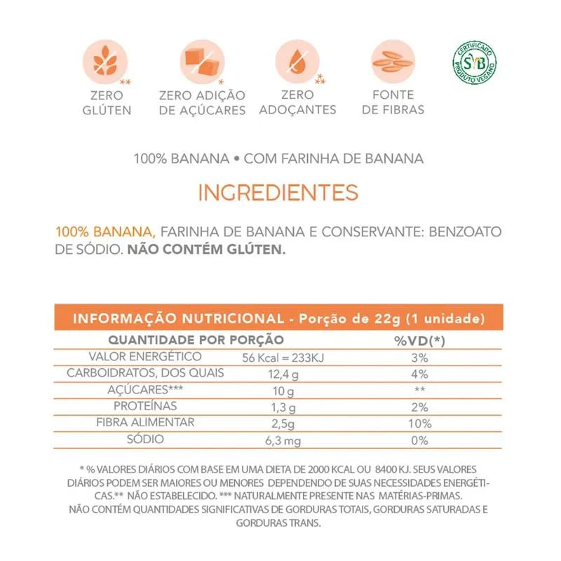 Bananada Cremosa Zero Flormel 22g