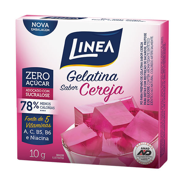 Gelatina Cereja 10g - Linea