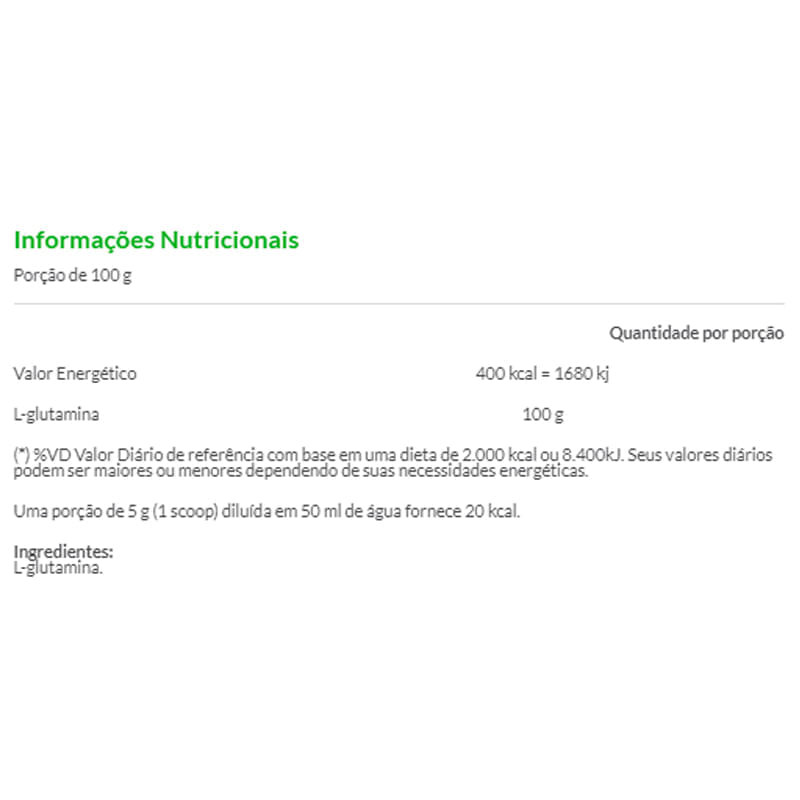 Glutamine Natural Integralmedica 300g