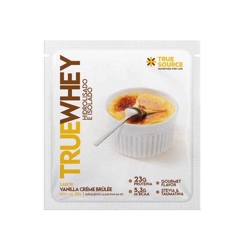 Whey Dose única Vanilla Creme Brulle True Source 32g