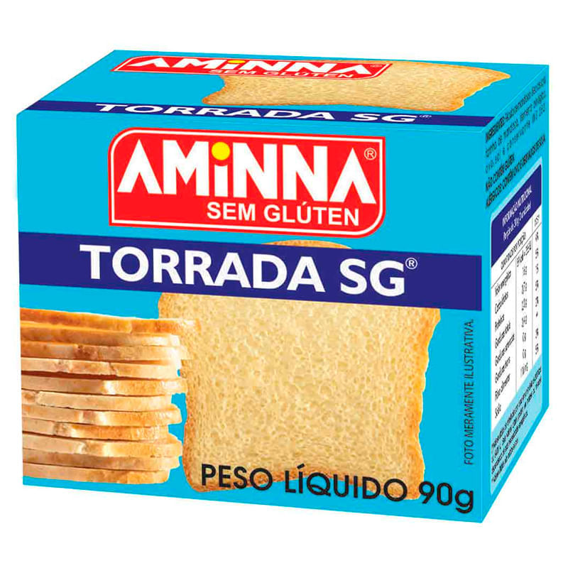 Torrada SG sem Açúcar 90g - Aminna
