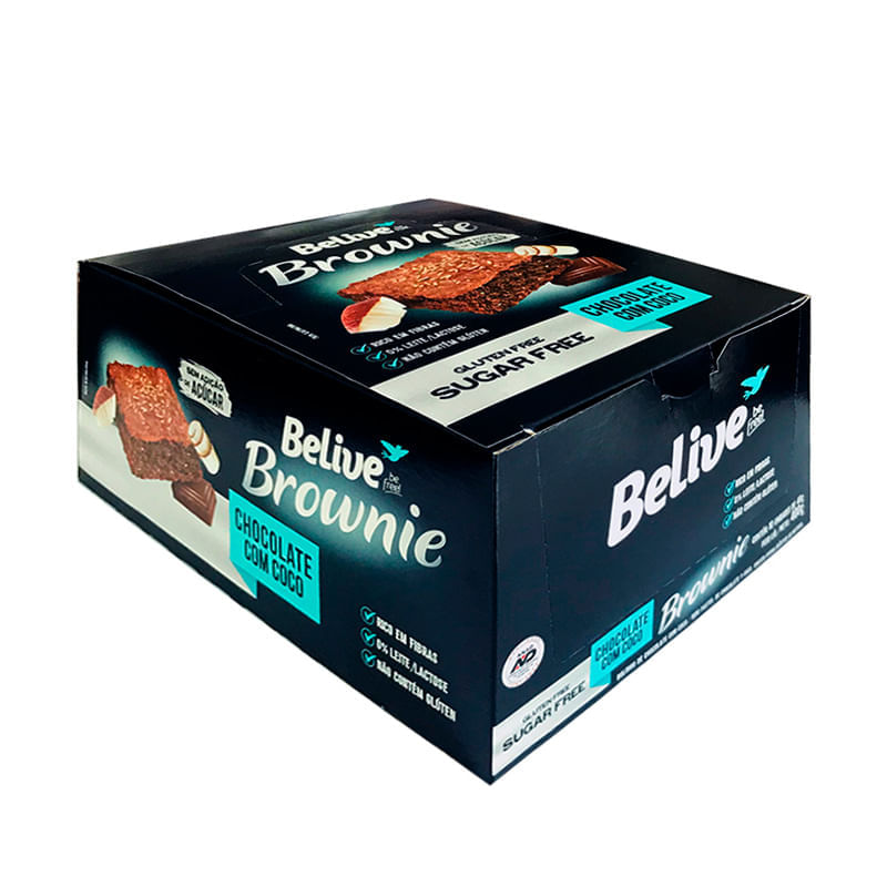 Brownie Chocolate com Coco Belive 40g