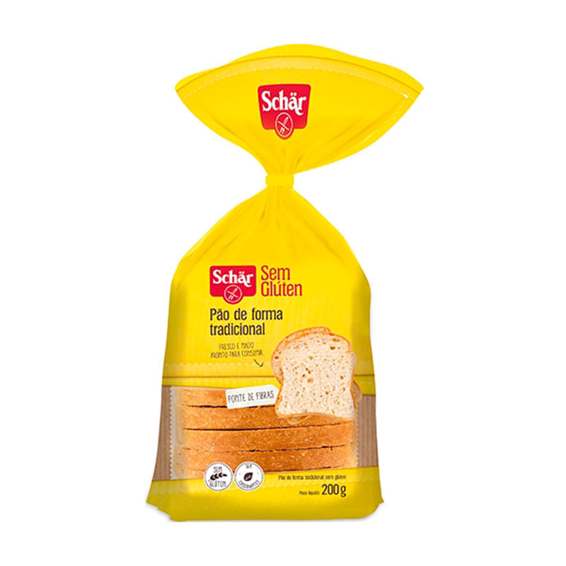 Pão de Forma Tradicional sem glúten e lactose - Schar