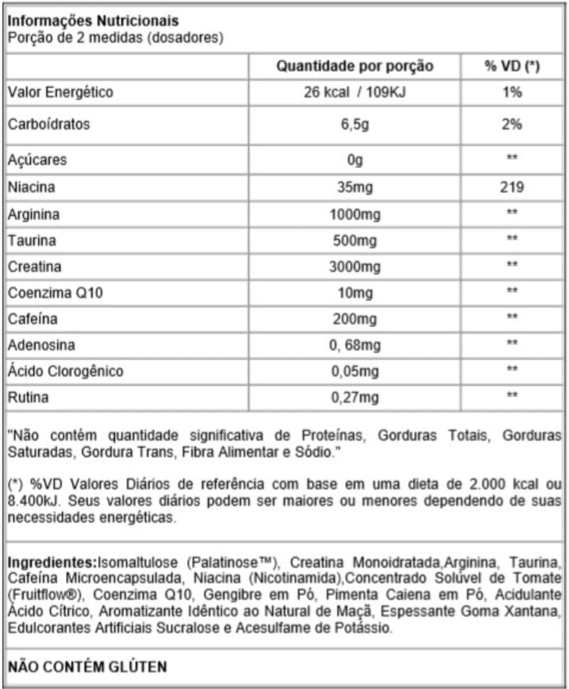X Pre Workout Apple Crush 225g - Atlhetica