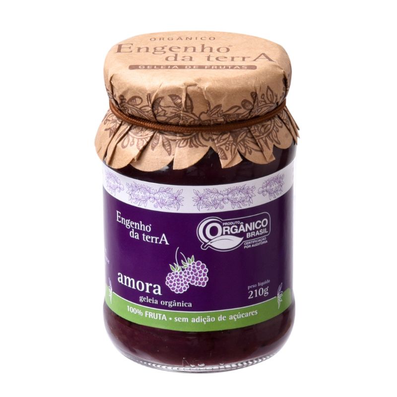 Geleia Orgânico Amora Engenho da Terra 210g