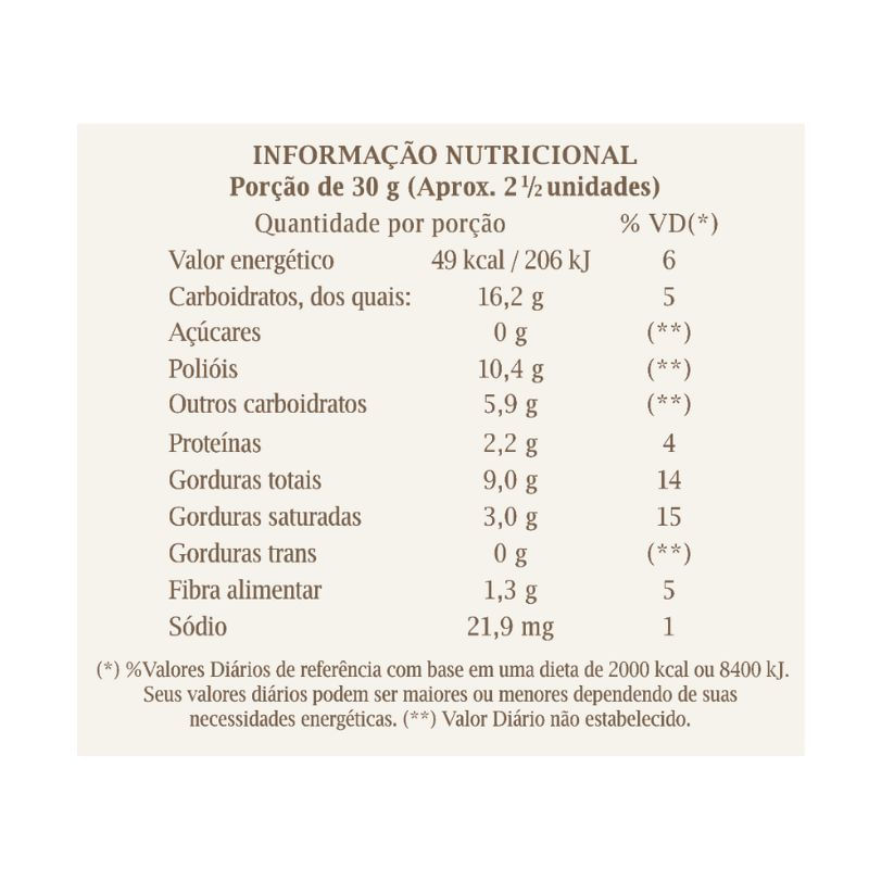 Wafer Castanha de Caju e Canela Haoma 150g